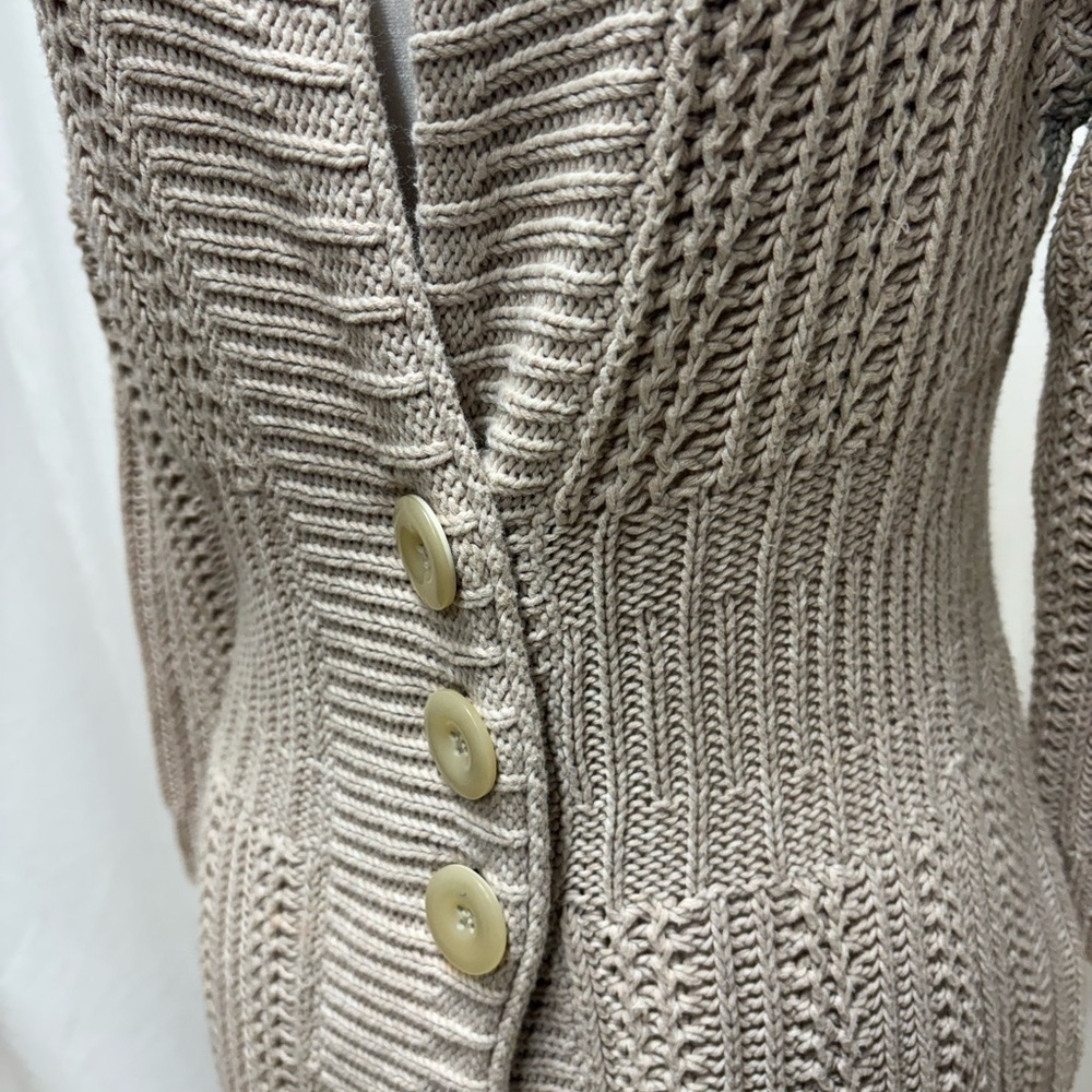 Eddie Bauer button-front knit cardigan sweater women’s L - Picture 3 of 10